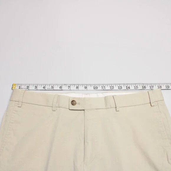 Hiltl NWT Parma Casual Pants / Chinos Size 52 US 36 in Solid Beige Cotton Blend